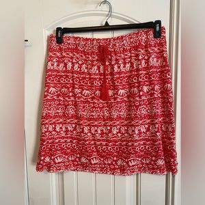 Talbots red skirt